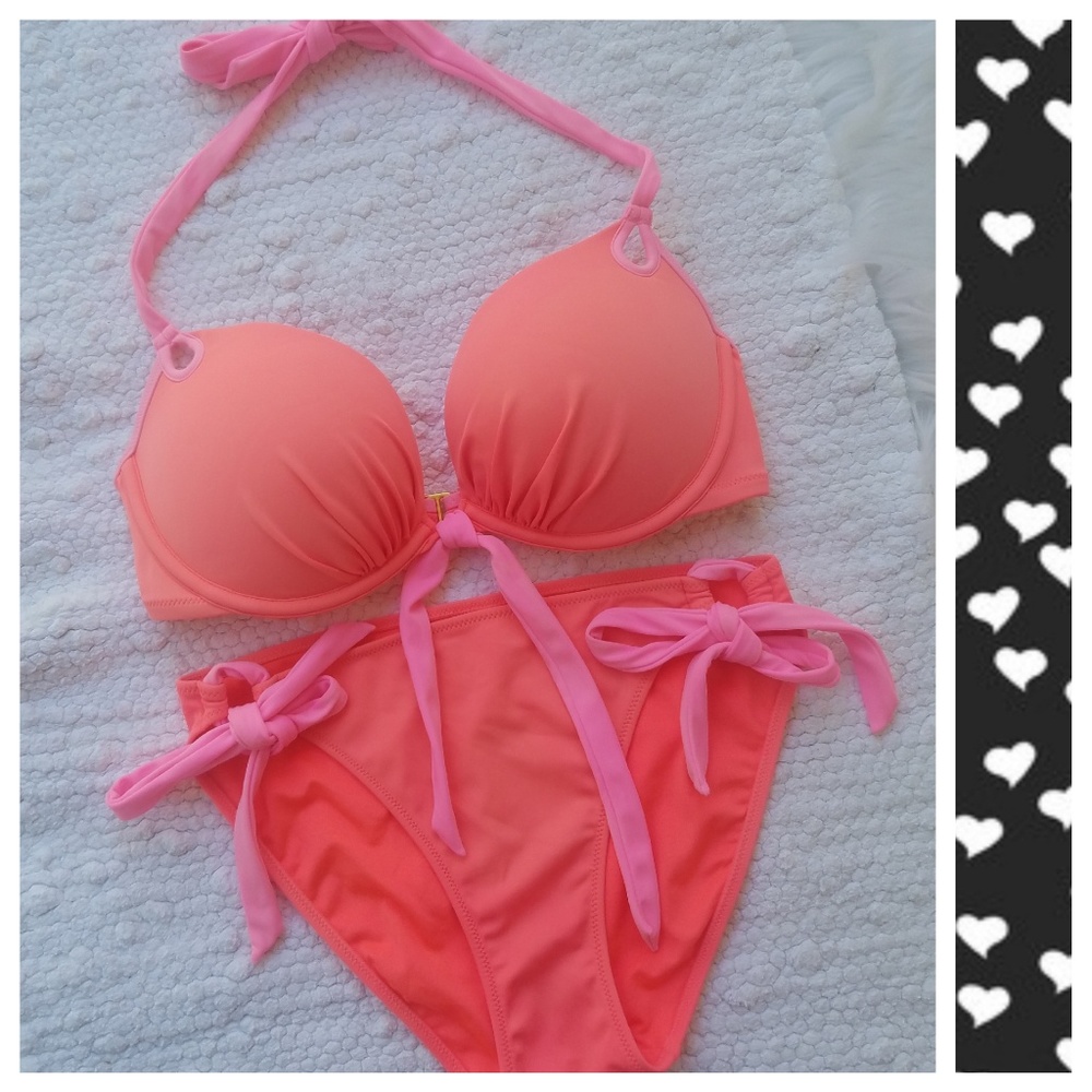 SOLD! Victoria Secret Bombshell RARE Coral Bikini